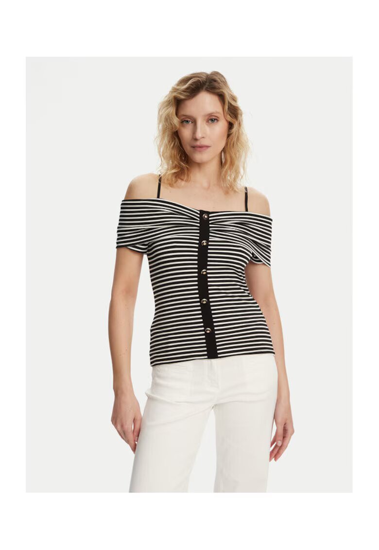 Morgan Bluza dama 241-DROPEZ - Poliester/Viscoza - Negru - Negru