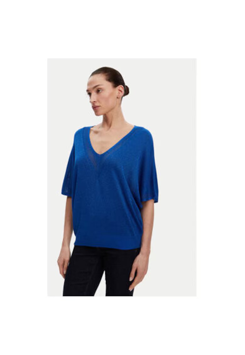 Morgan Bluza dama 241-MCHRIS - Viscoza/Poliester - Albastru - Albastru