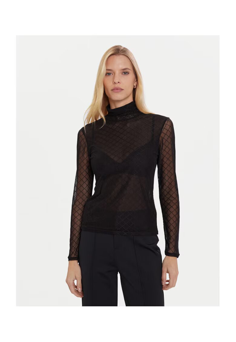 Morgan Bluza dama 252-TMESH - negru