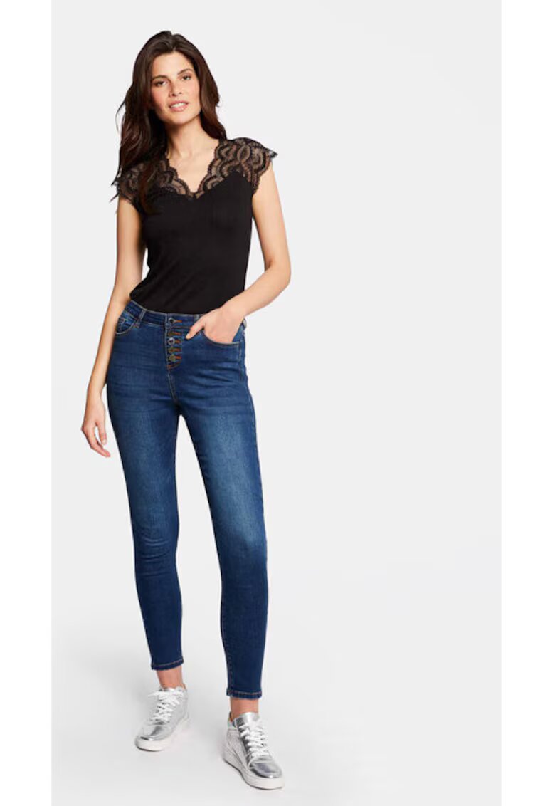 Morgan Bluza dama - 303917203 - Poliester reciclat/Viscoza - Negru - Negru