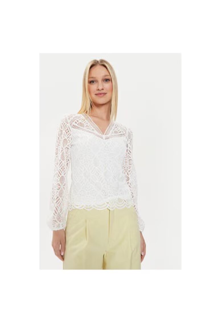 Morgan Bluza dama - 303919214 - Bumbac/Poliamida - Bej - Bej