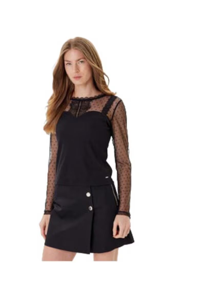 Morgan Bluza dama - poliester/viscoza/elastan - negru -