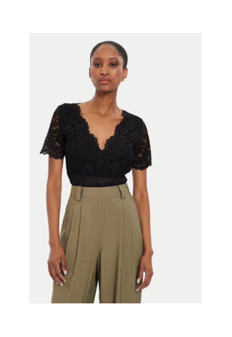 Morgan Body de dama - Negru - 95% viscoza - 5% elastan -
