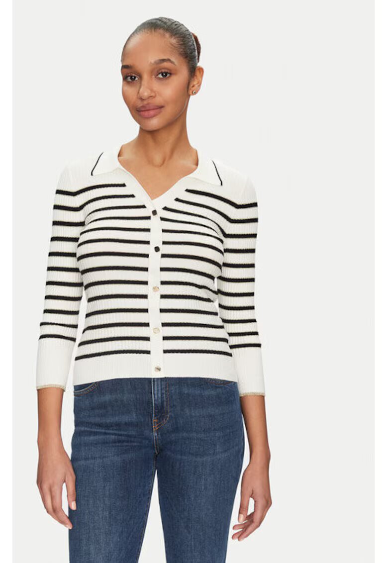 Morgan Cardigan dama - 305253101 - Viscoza/Poliamida - Alb - Alb