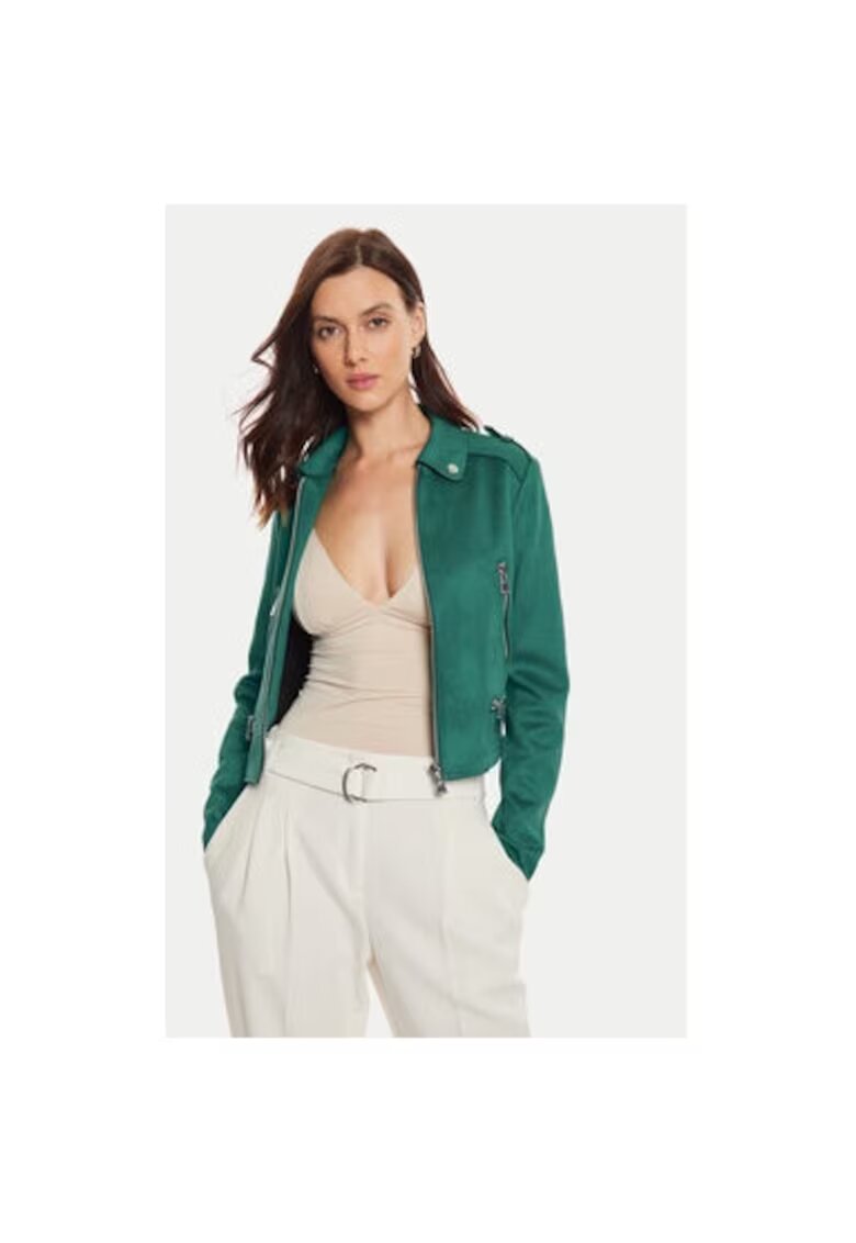 Morgan Geaca dama - 304479700 - Poliester - Verde - Verde