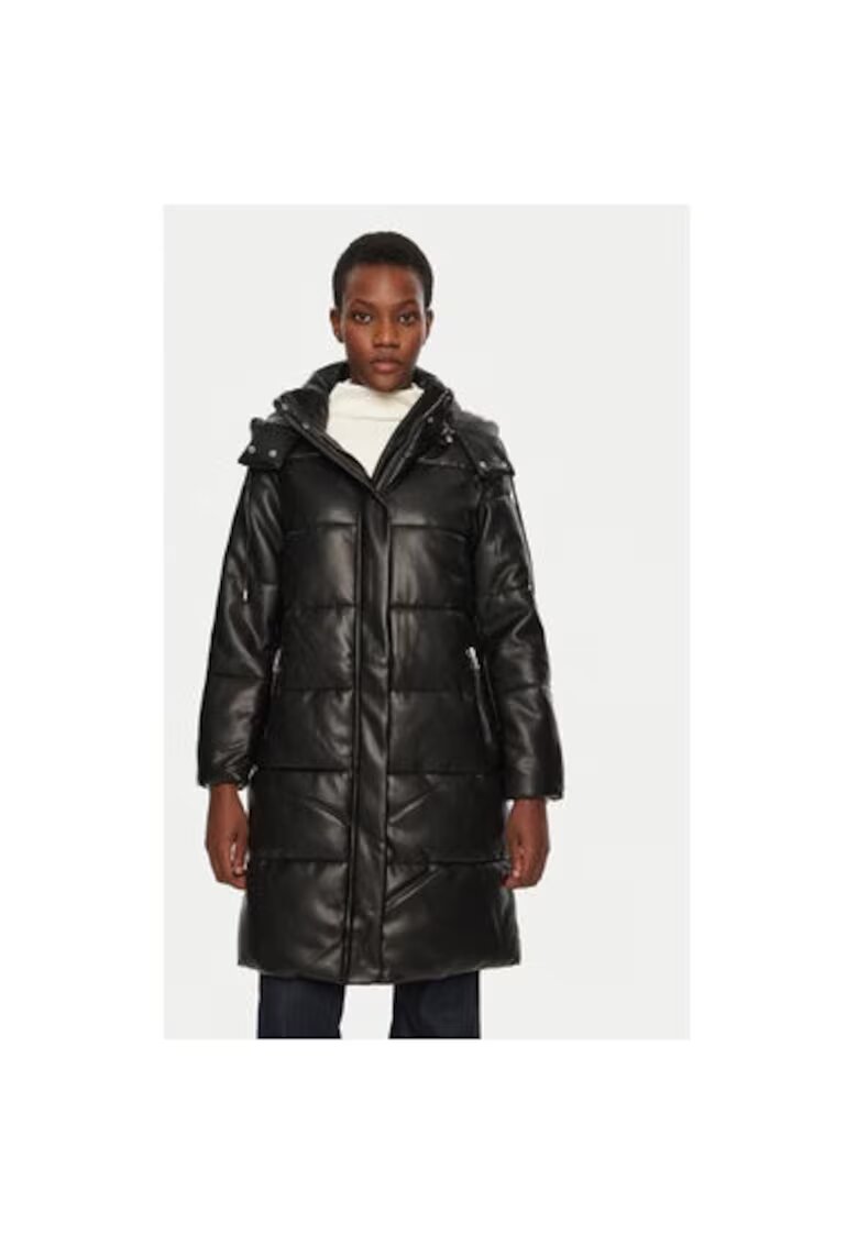 Morgan Geaca dama - 304485220 - Piele ecologica - Negru - Negru