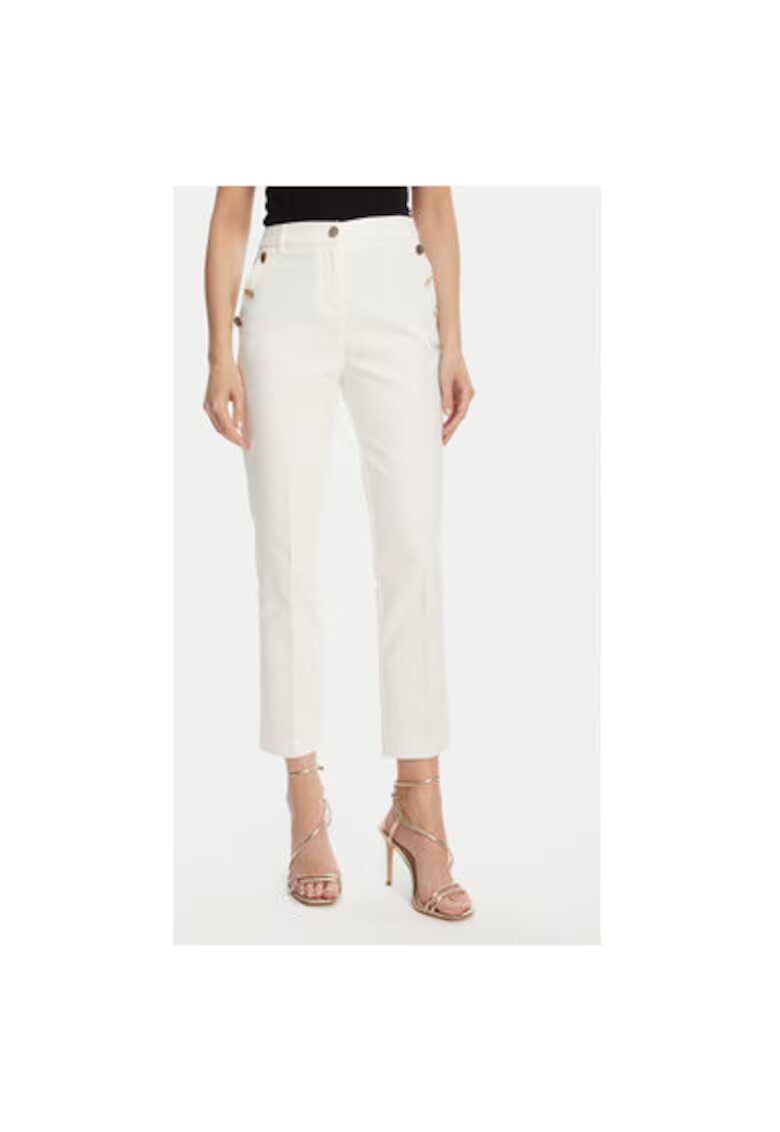 Morgan Pantaloni chino dama 251-PKY.F - Bumbac/Poliester - Alb - Alb