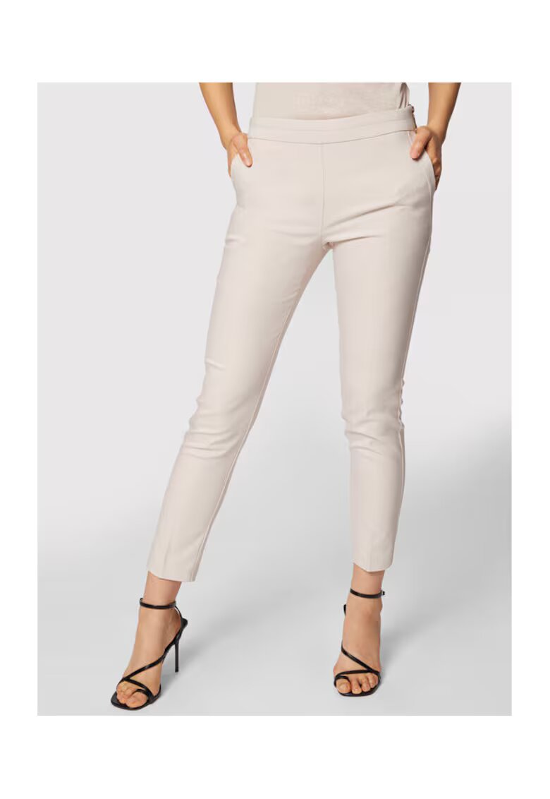 Morgan Pantaloni dama - 208531030 - Bumbac/Poliester - Bej - Bej