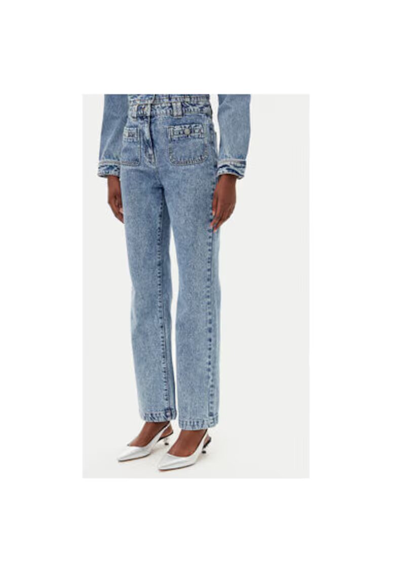Morgan Pantaloni dama 251-PCHARME - Bumbac - Albastru deschis - Albastru deschis
