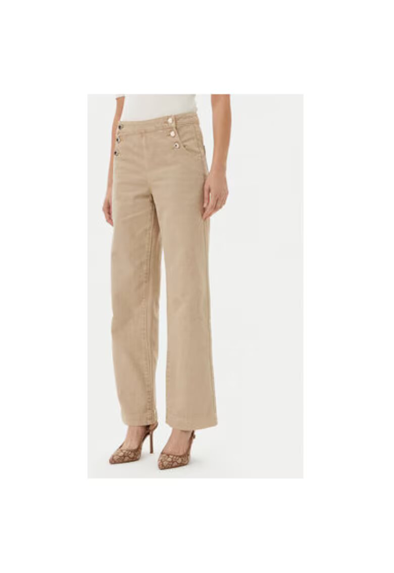 Morgan Pantaloni dama 251-PICHAK - Bumbac - Bej - Bej