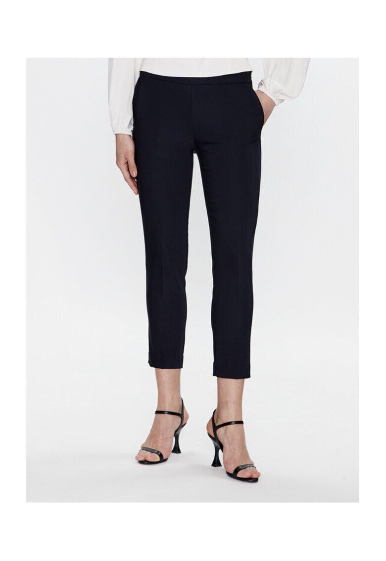 Morgan Pantaloni dama - 302898749 - Bumbac/Poliester - Albastru - Albastru