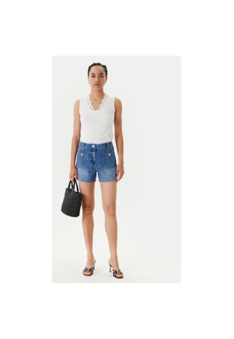 Morgan Pantaloni scurti din denim dama 251-SHAMIZ - Bumbac - Albastru - Albastru