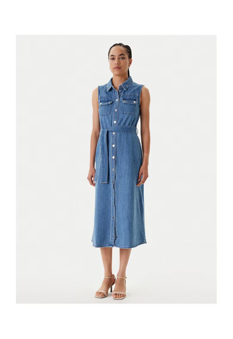 Morgan Rochie -251-RJEAN 993 DENIM STONE - Albastru - 100% bumbac