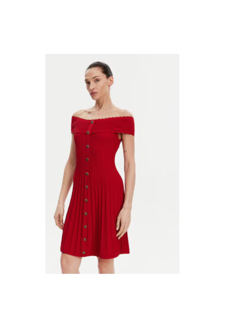 Morgan Rochie dama 251-RMELDO - Viscoza/Poliamida - Rosu
