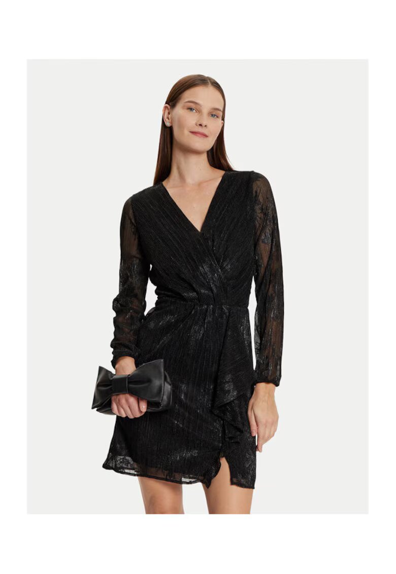Morgan Rochie Dama - 304486586 - Poliester - Fibra metalica - Negru - Negru