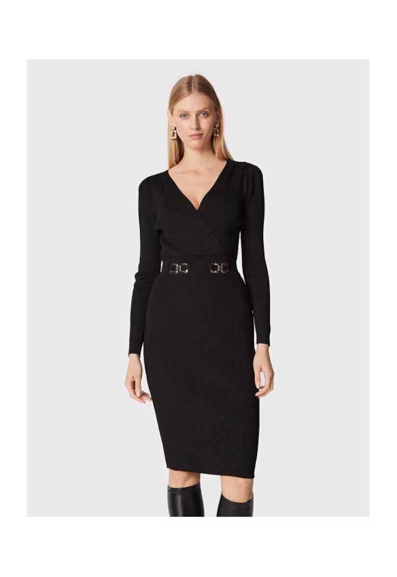 Morgan Rochie de cocktail dama negru - fabrica de calitate