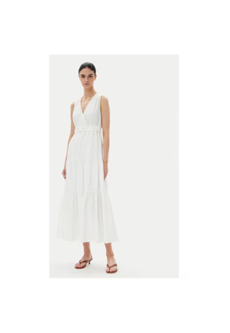 Morgan Rochie de vara dama 251-RASKA - Bumbac/Poliester - Alb - Alb