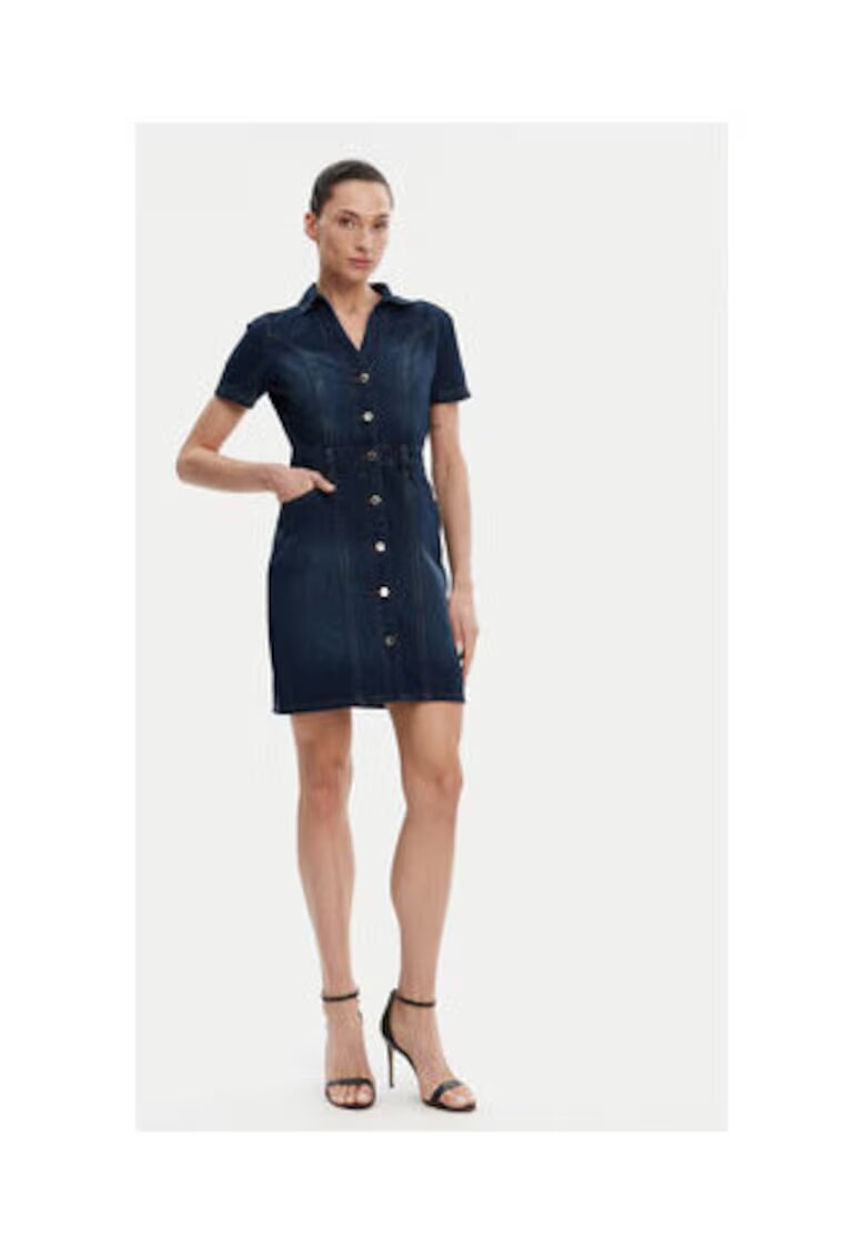 Morgan Rochie model -241-ROGLA 305 - bumbac si poliester - Albastru