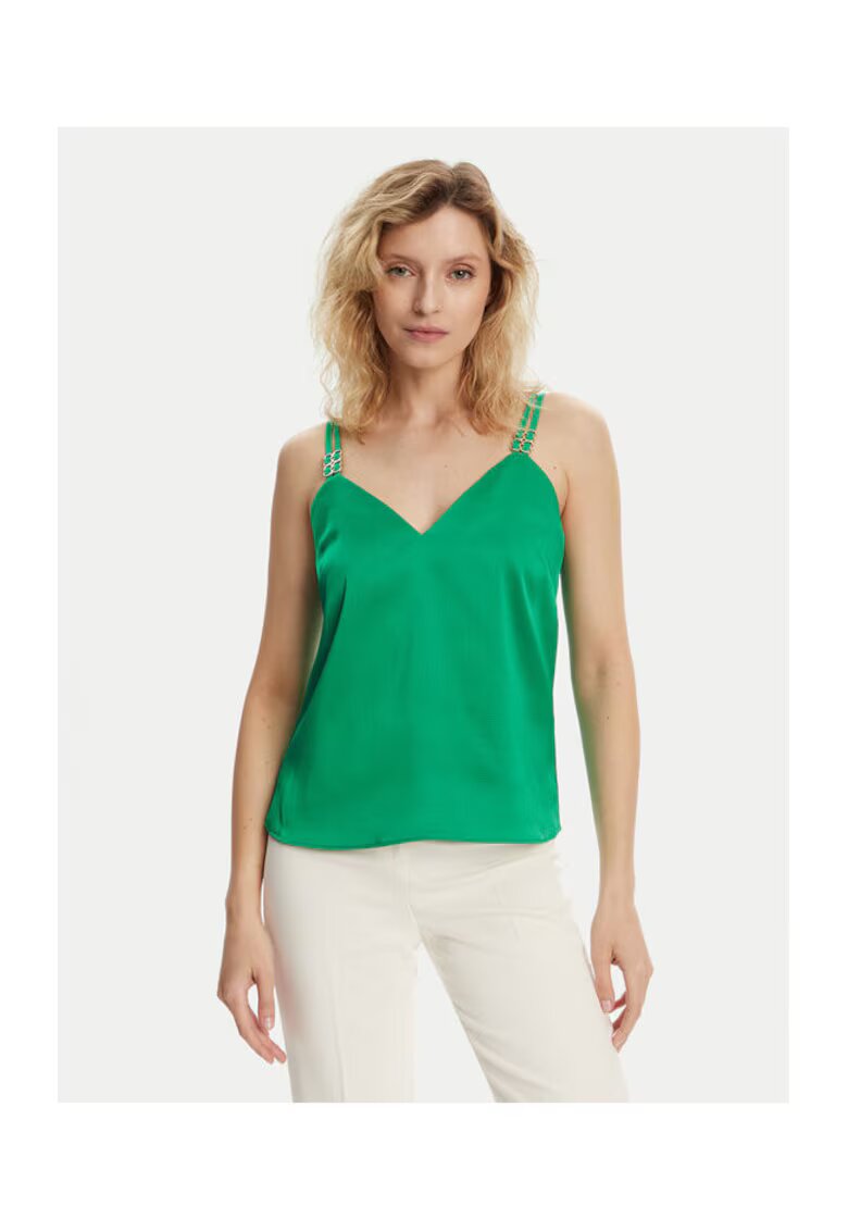 Morgan Top dama 242-OLAFI - Poliester - Verde - Verde