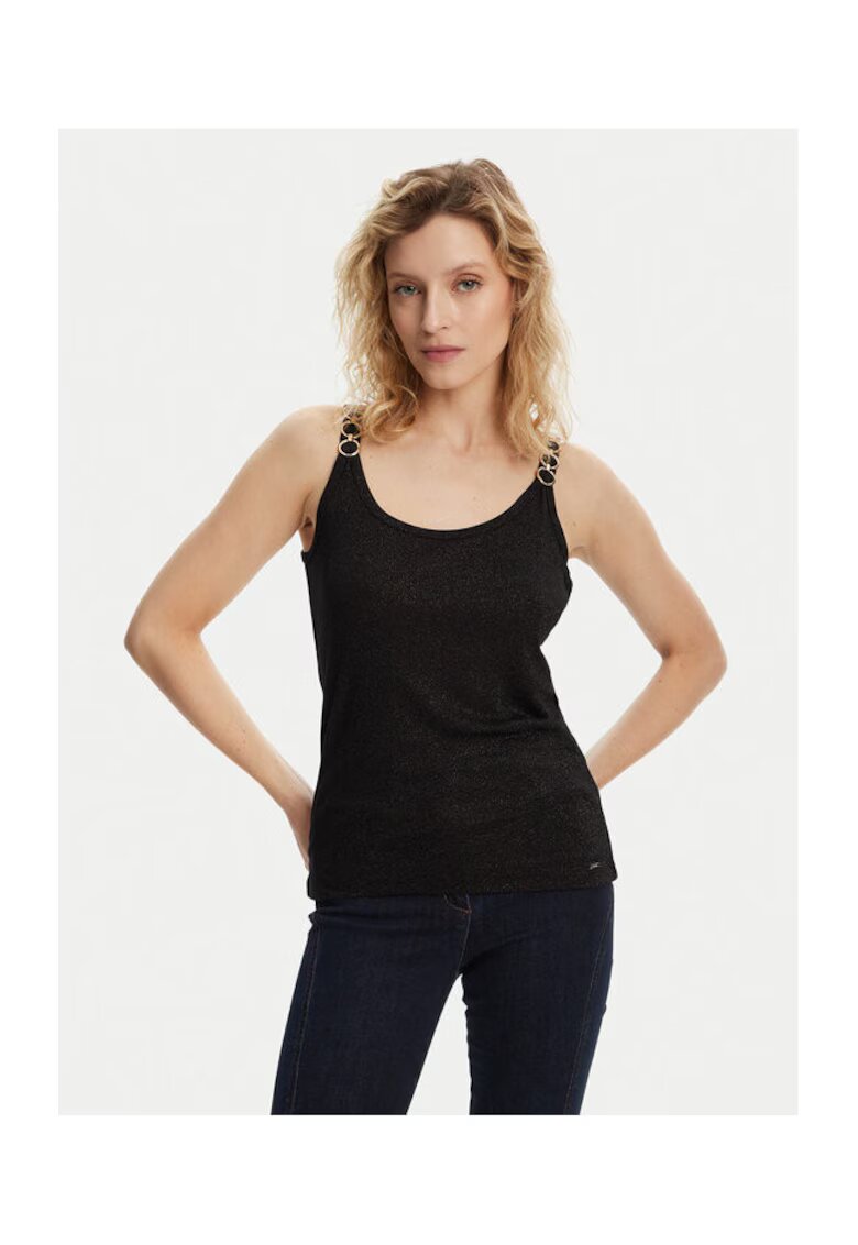 Morgan Top dama 251-DIDOA - Viscoza/Poliester - Negru - Negru
