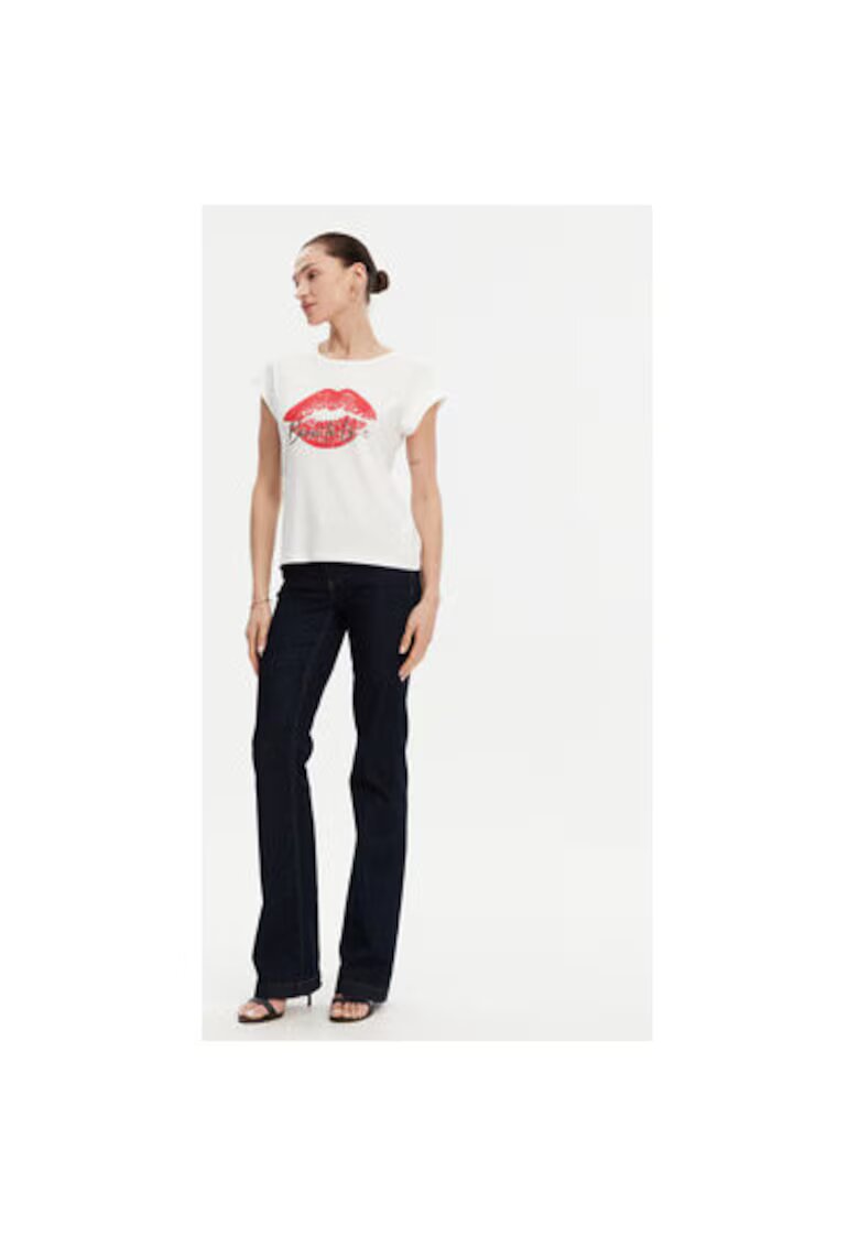 Morgan Tricou dama 251-DVALA - Bumbac/Modal - Alb - Alb