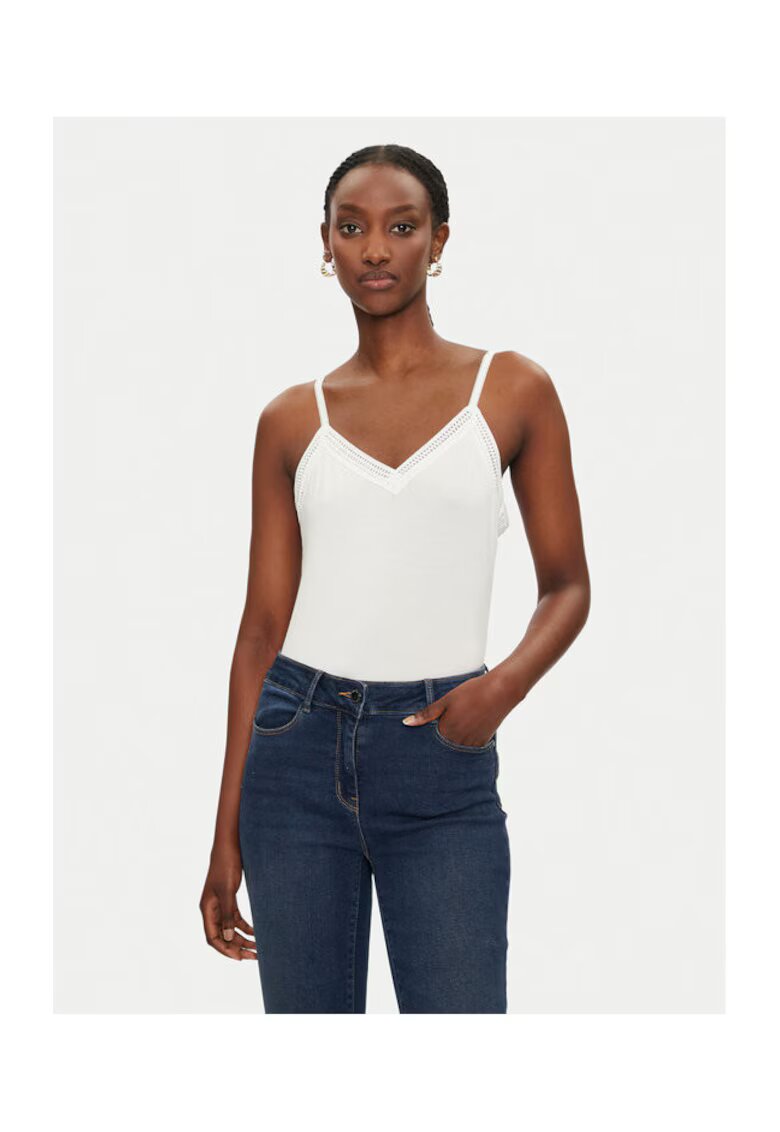 Morgan Tricou dama - 304480249 - Viscoza - Alb - Alb
