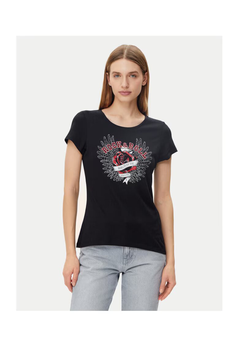 Morgan Tricou dama - 305252944 - Bumbac - Negru - Negru