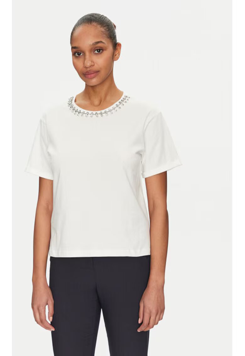 Morgan Tricou dama - 305252968 - Bumbac - Alb - Alb