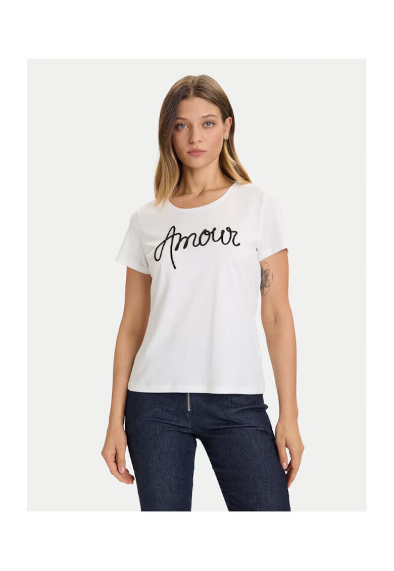 Morgan Tricou dama - Bumbac/Modal - Alb