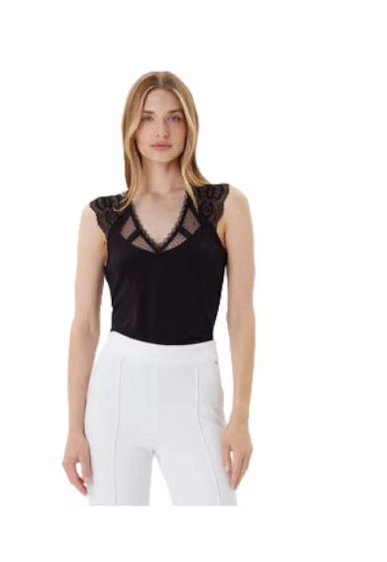 Morgan Tricou dama - viscoza/poliamida/elastan - negru1