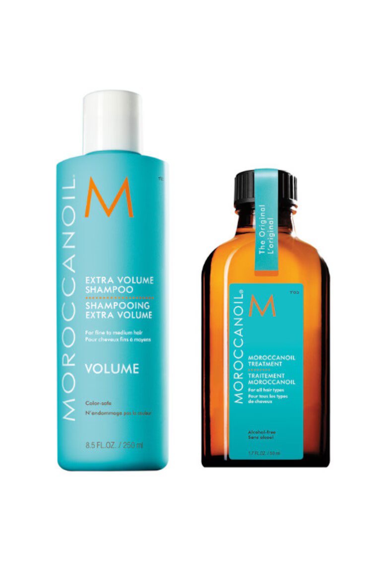 Moroccanoil Set HYDRATE: Ulei Tratament Original 50 ml+ Sampon hidratant 250 ml - Volum