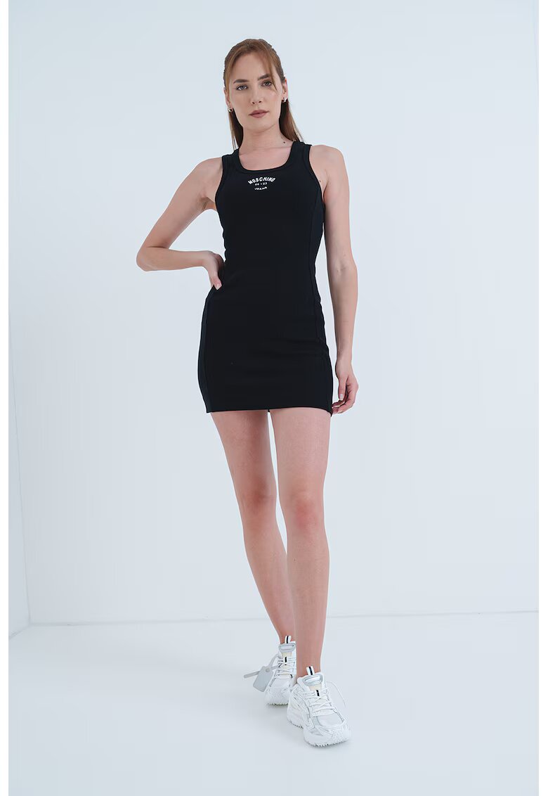 Moschino Jeans Rochie mini cu croiala bodycon - Negru