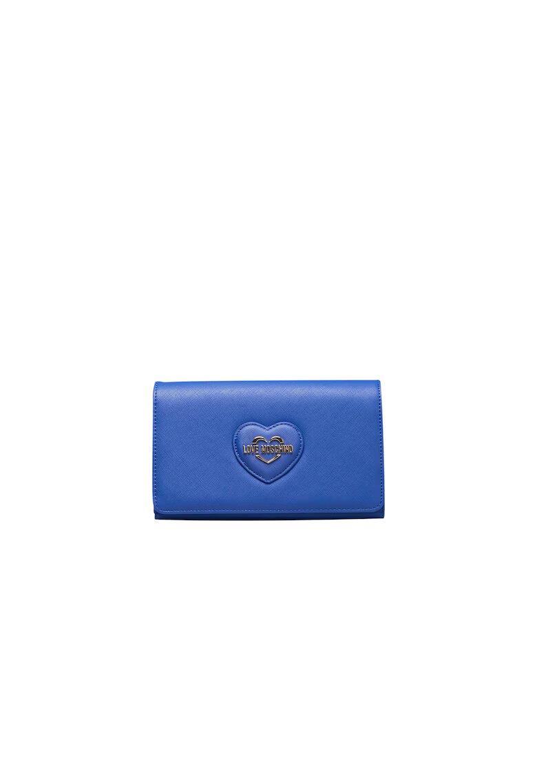 Moschino Underwear MOSCHINO - Geanta crossbody cu logo metalic - Albastru