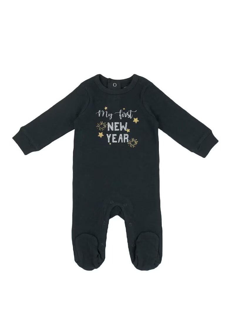 Mothers Choice Salopeta pentru bebelusi My First New Year - neagra