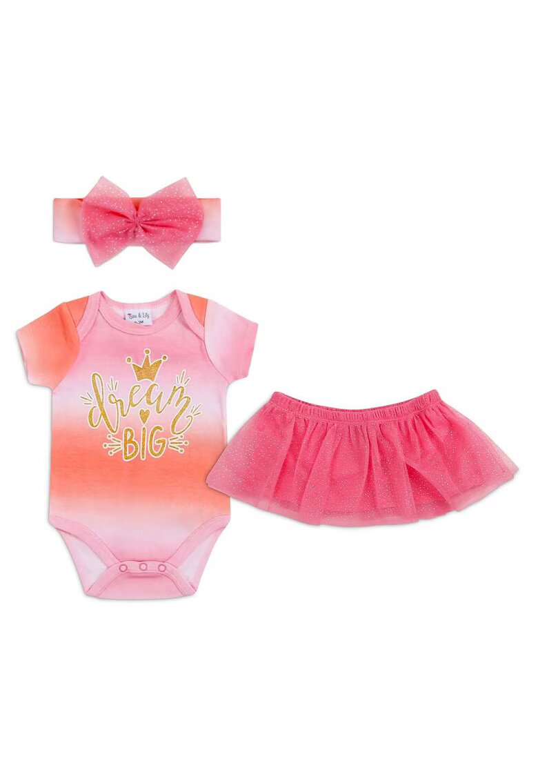 Mothers Choice Set 3 piese pentru fetite - Dream Big - Roz