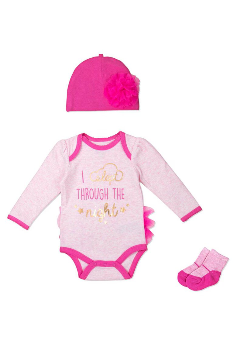 Mothers Choice Set 3 piese pentru fetite - roz - - Roz