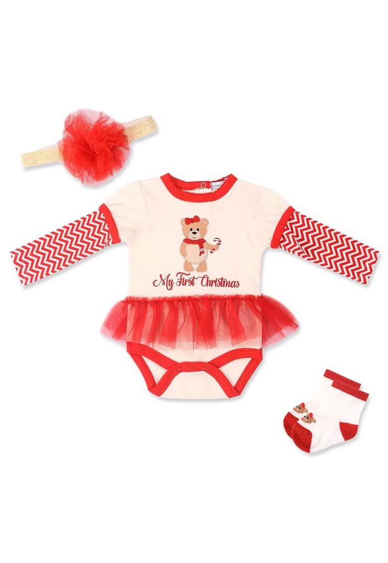 Mothers Choice Set Craciun 3 piese pentru fetite - My First Christmas