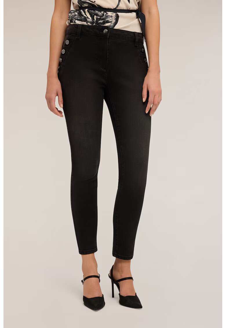 Motivi Blugi skinny cu talie medie - Negru
