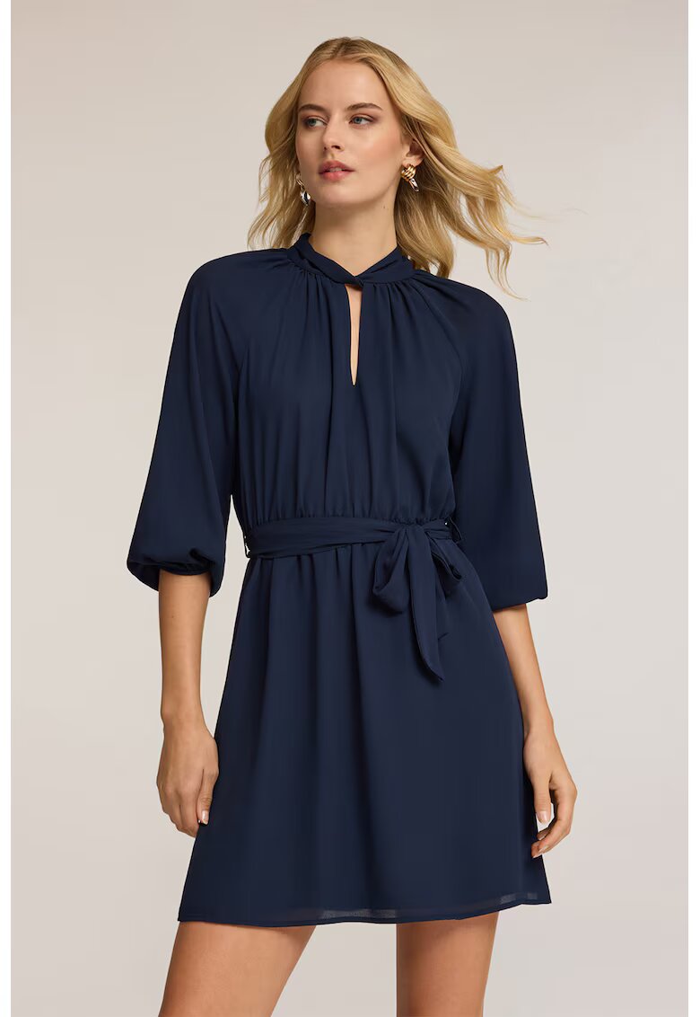 Motivi Rochie scurta cu maneci medii - Bleumarin