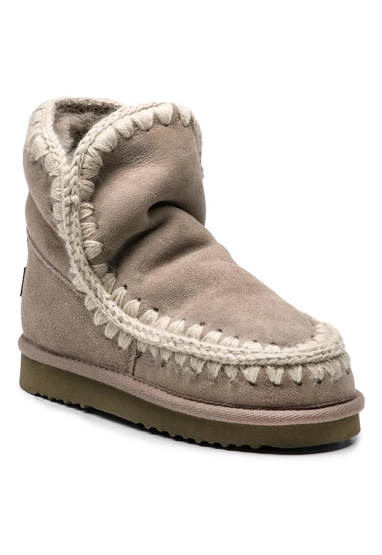 Mou Cizme de iarna dama ESKIMO18 - Piele naturala - 37 EU - Bej