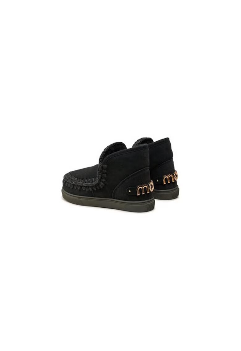 Mou Ghete dama 304507755 - Piele naturala - Negru - Negru