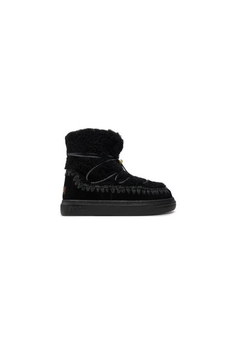 Mou Ghete dama 304507830 - Piele naturala - Negru - Negru