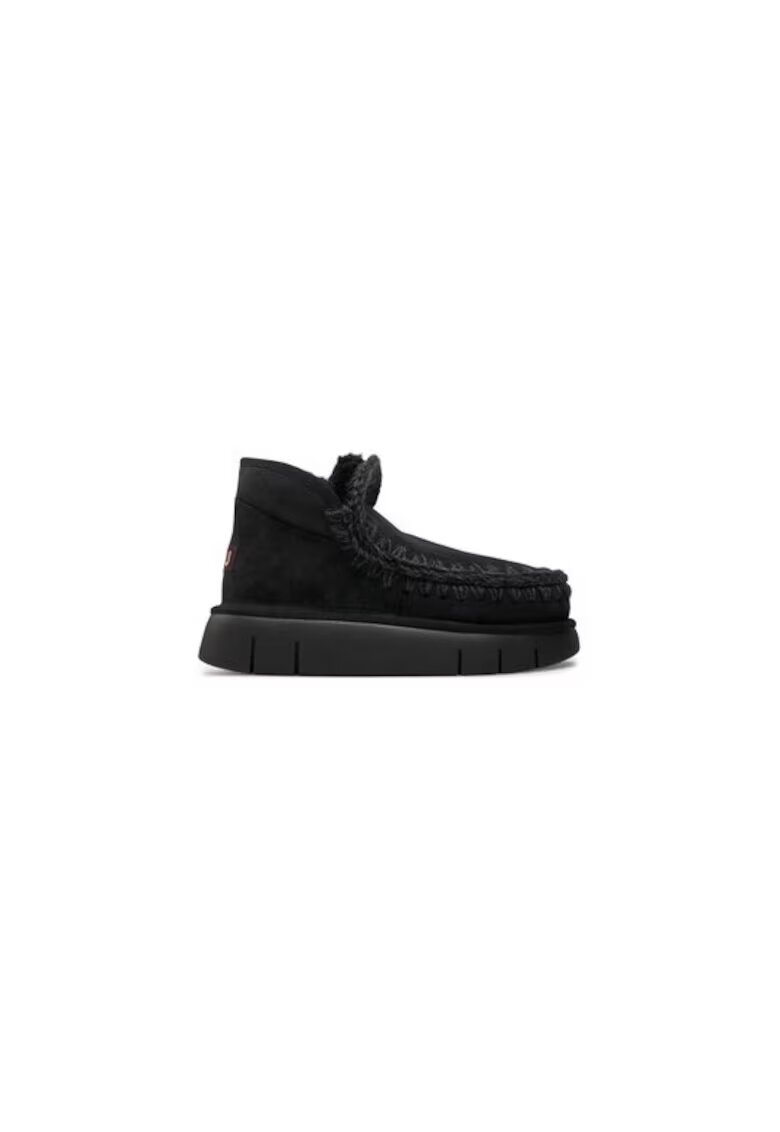 Mou Ghete dama 304507892 - Piele naturala - Negru - Negru