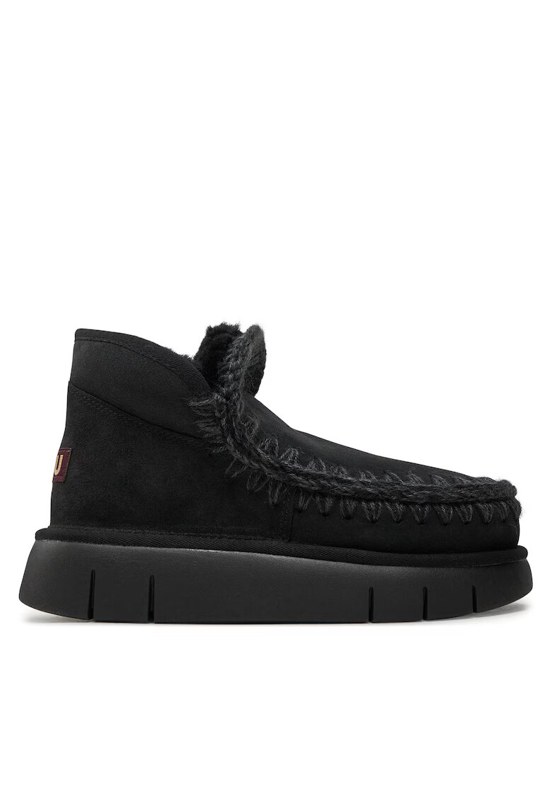 Mou Ghete dama Eskimo Bounce Sneake - piele naturala - negru