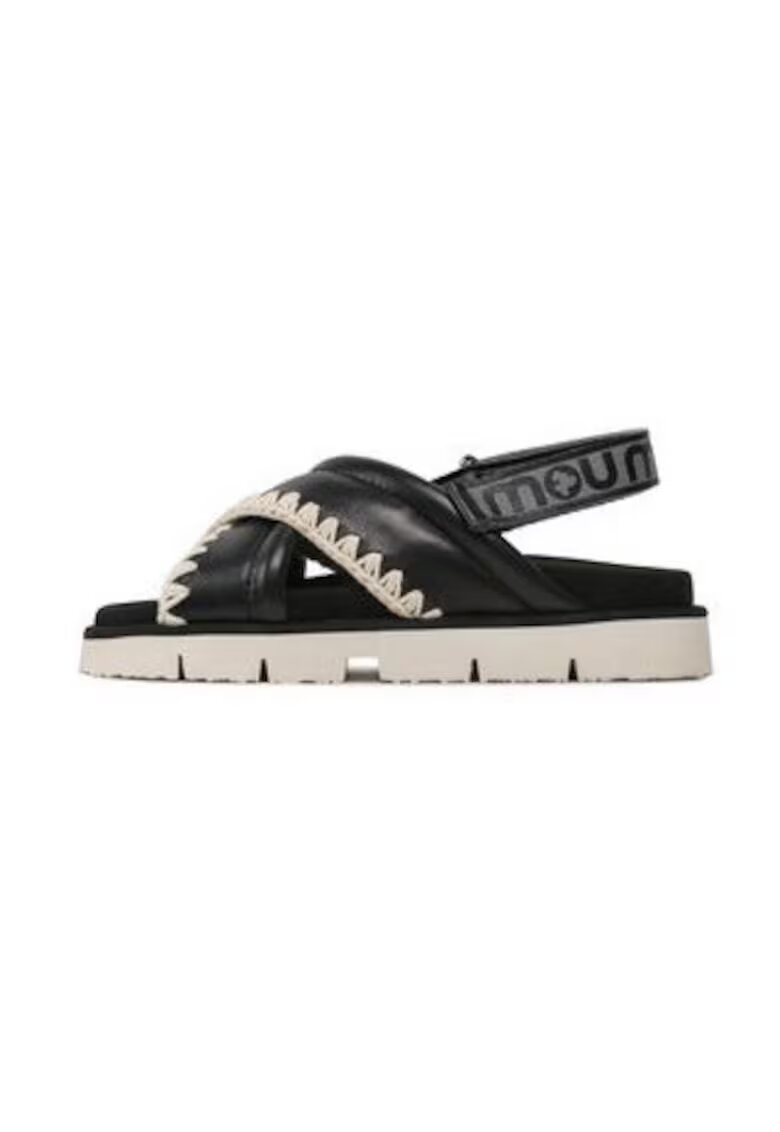 Mou Sandale dama 302660896 - Piele naturala - Negru - Negru