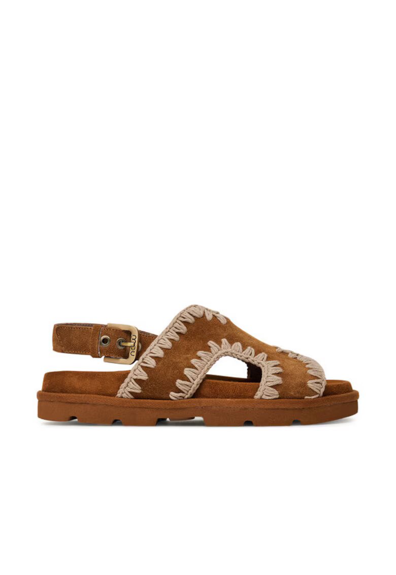 Mou Sandale dama - MU.SW631006A - Piele naturala - Maro