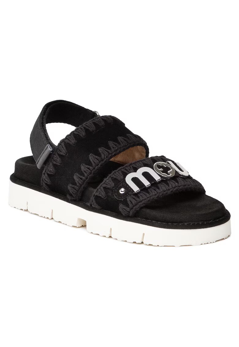 Mou Sandale dama - SW461001A - Piele naturala - Negru
