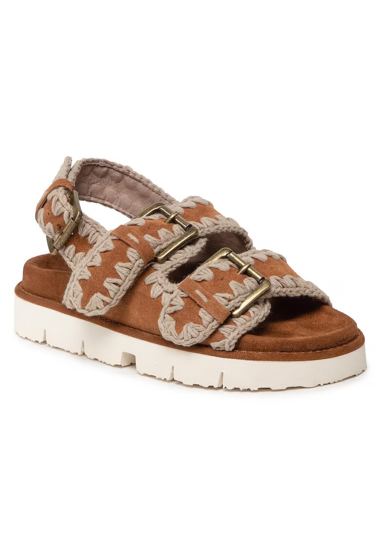 Mou Sandale dama - SW461003A - Piele naturala - Maro