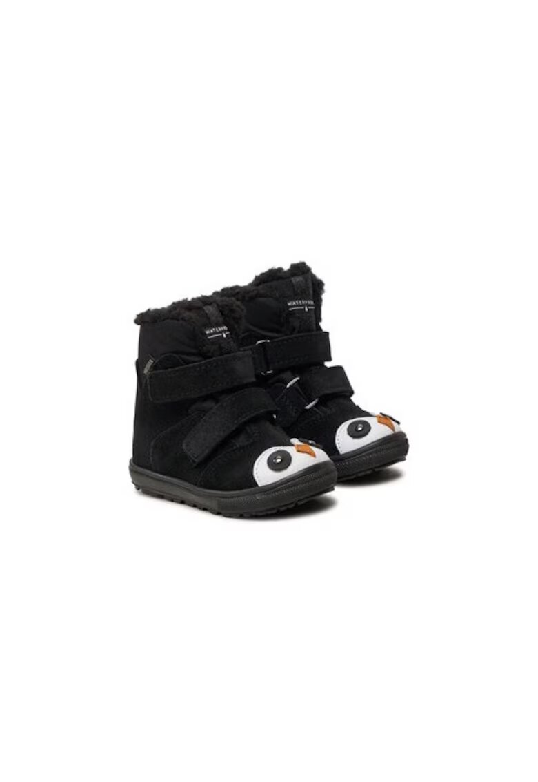 Mrugala Cizme baieti 304294273 - Piele naturala - Negru - Negru
