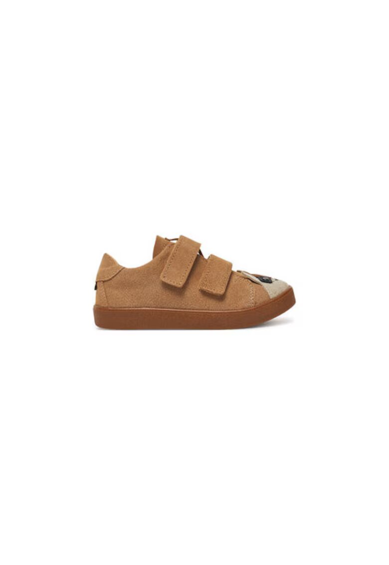 Mrugala Pantofi sport pentru baieti 504179 - Piele naturala - Maro